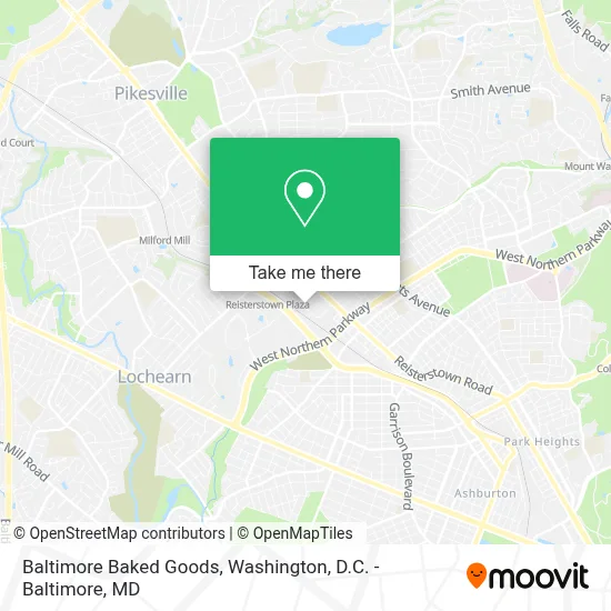 Baltimore Baked Goods map