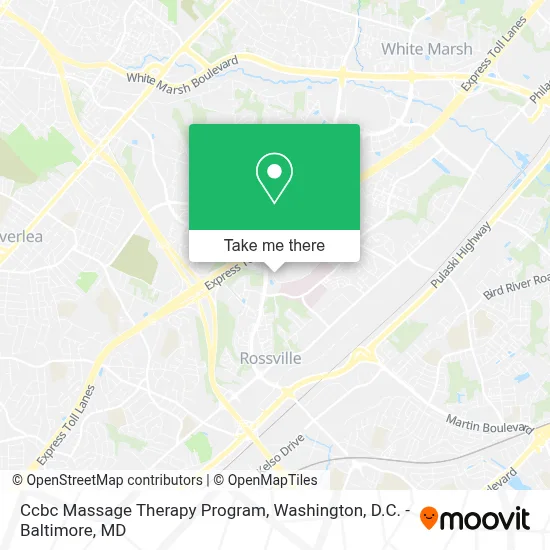 Ccbc Massage Therapy Program map