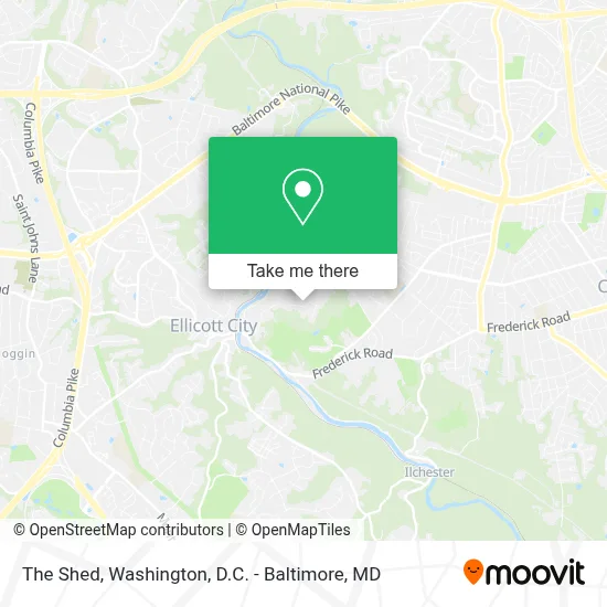 The Shed map