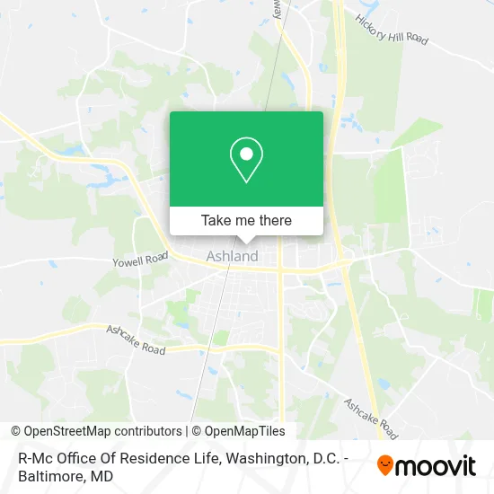 R-Mc Office Of Residence Life map