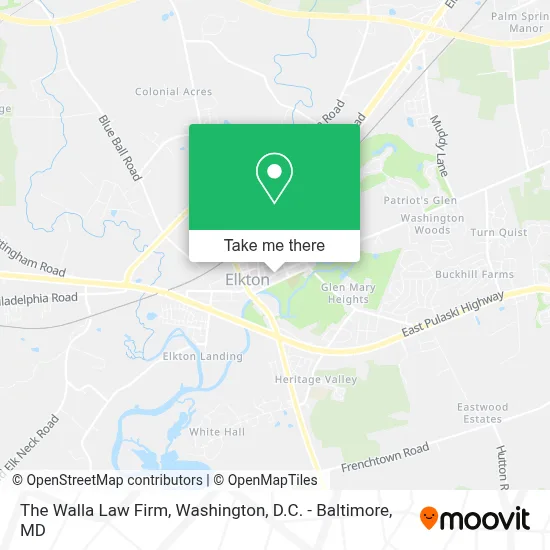 The Walla Law Firm map