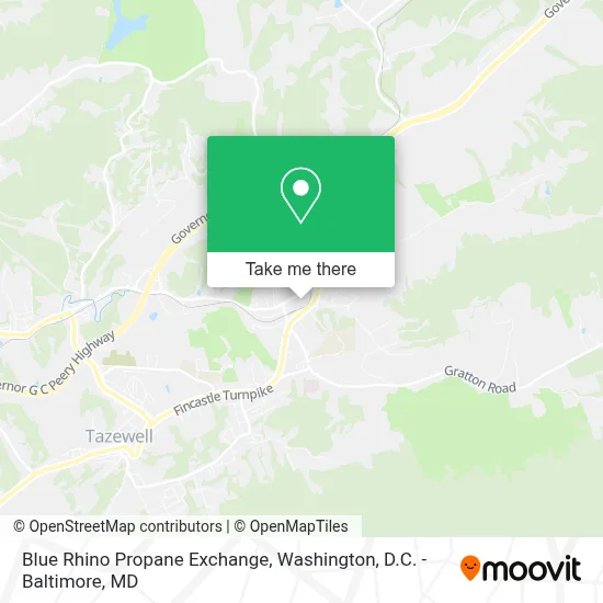 Blue Rhino Propane Exchange map