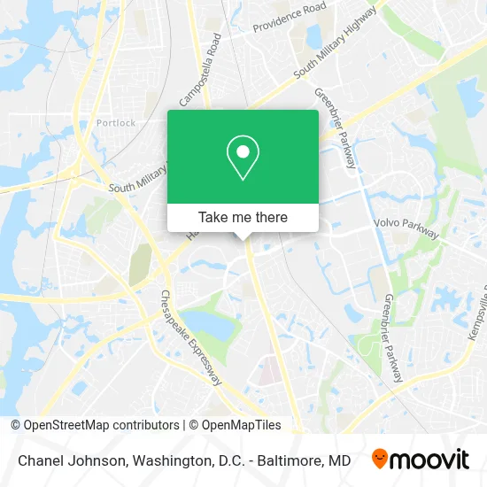 Chanel Johnson map