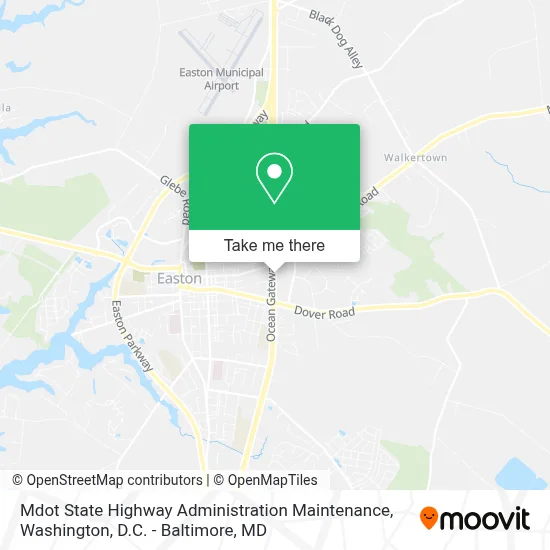 Mdot State Highway Administration Maintenance map