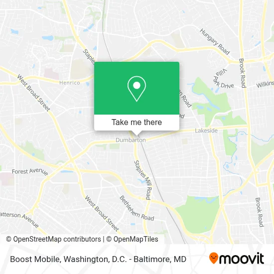 Boost Mobile map