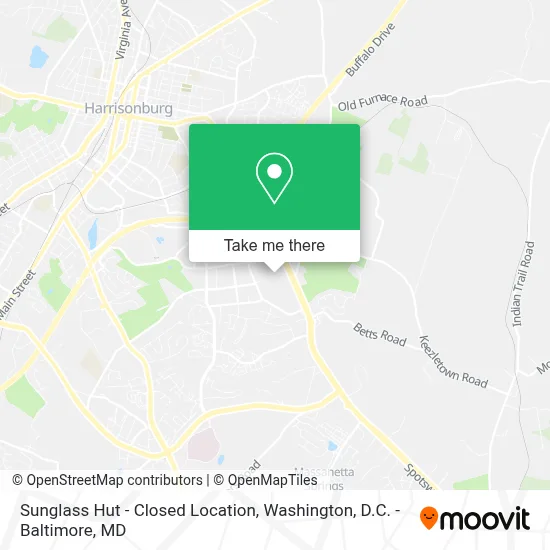 Sunglass Hut - Closed Location map