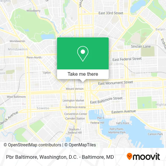 Pbr Baltimore map