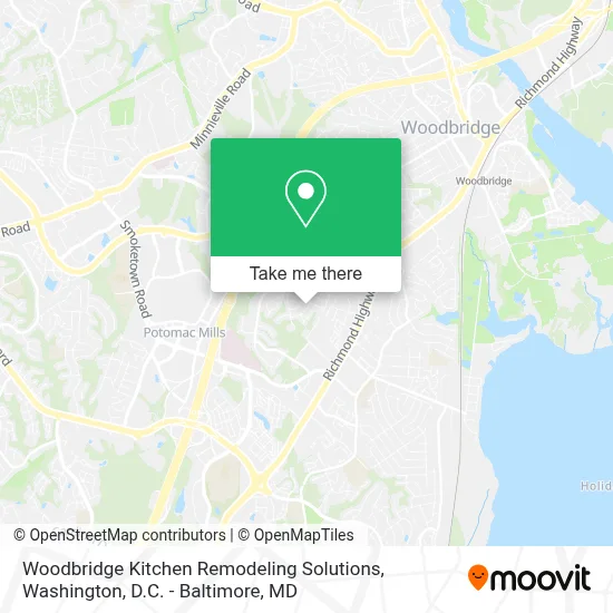 Woodbridge Kitchen Remodeling Solutions map