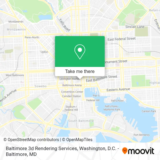 Baltimore 3d Rendering Services map