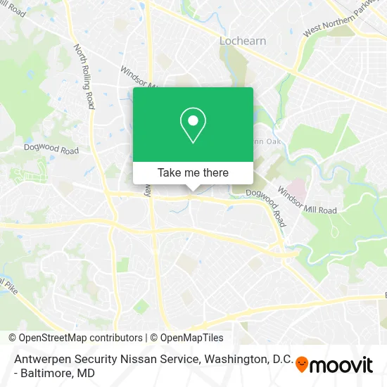 Antwerpen Security Nissan Service map