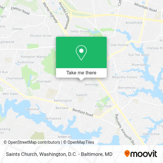 Saints Church map