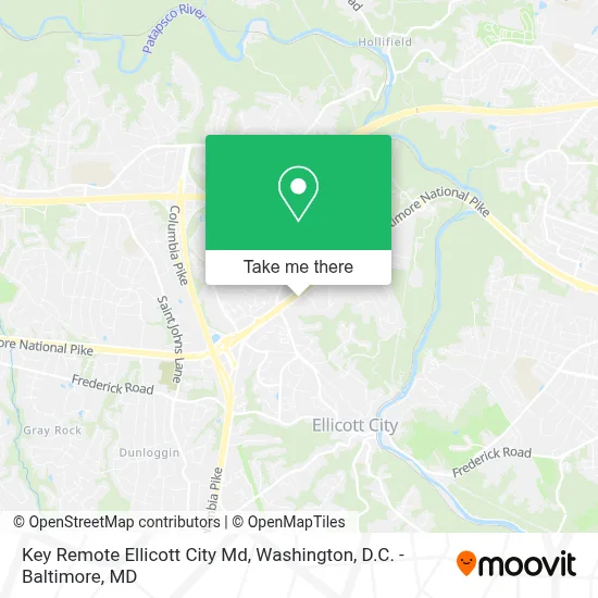 Key Remote Ellicott City Md map