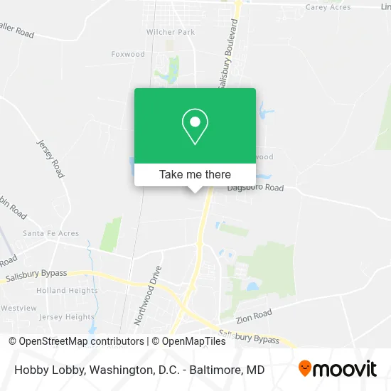 Hobby Lobby map