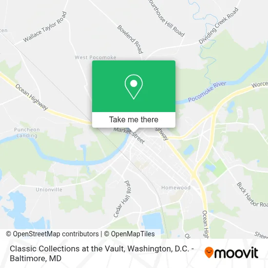 Classic Collections at the Vault map