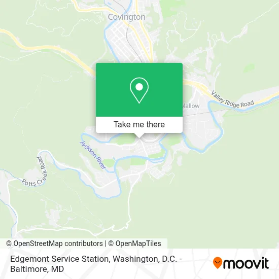 Edgemont Service Station map