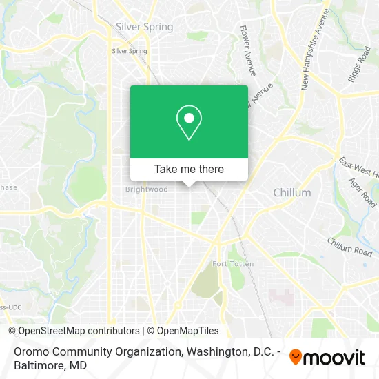 Oromo Community Organization map