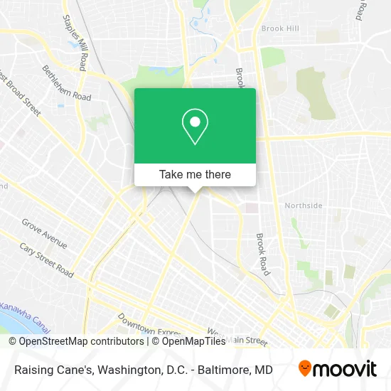 Raising Cane's map