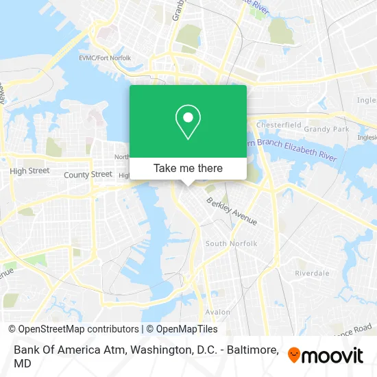 Bank Of America Atm map