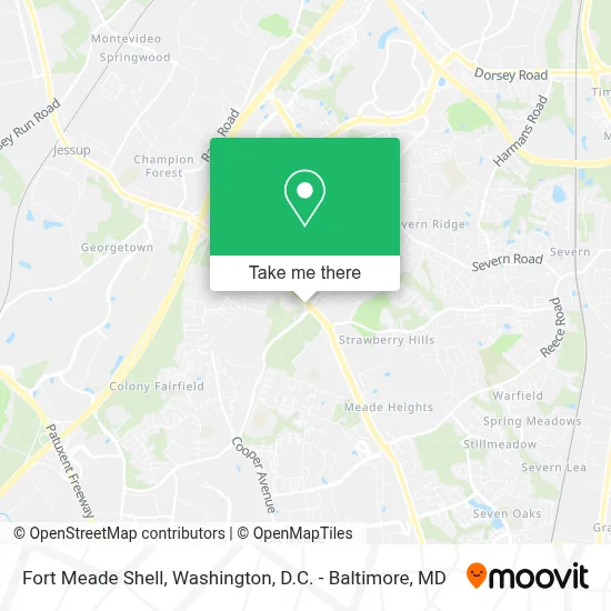 Fort Meade Shell map