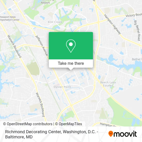 Richmond Decorating Center map