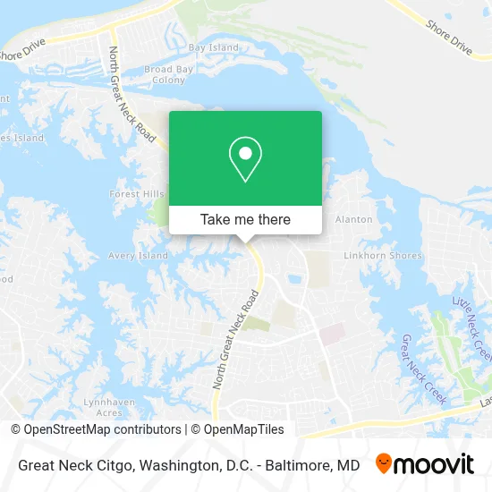 Great Neck Citgo map