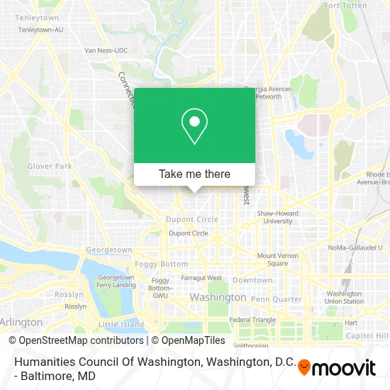 Humanities Council Of Washington map