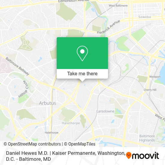 Daniel Hewes M.D. | Kaiser Permanente map