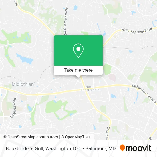 Bookbinder's Grill map