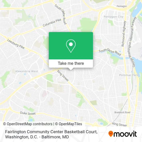 Fairlington Community Center Basketball Court map