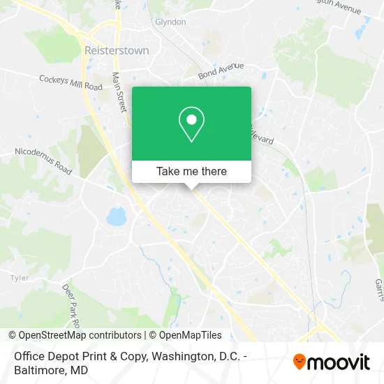Office Depot Print & Copy map