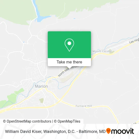 William David Kiser map