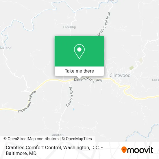 Crabtree Comfort Control map