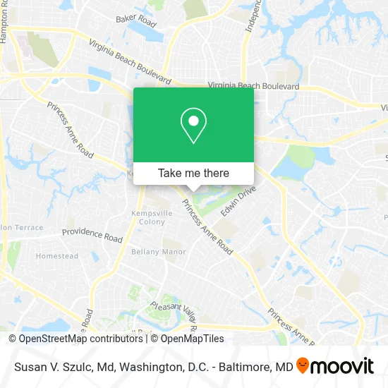 Susan V. Szulc, Md map