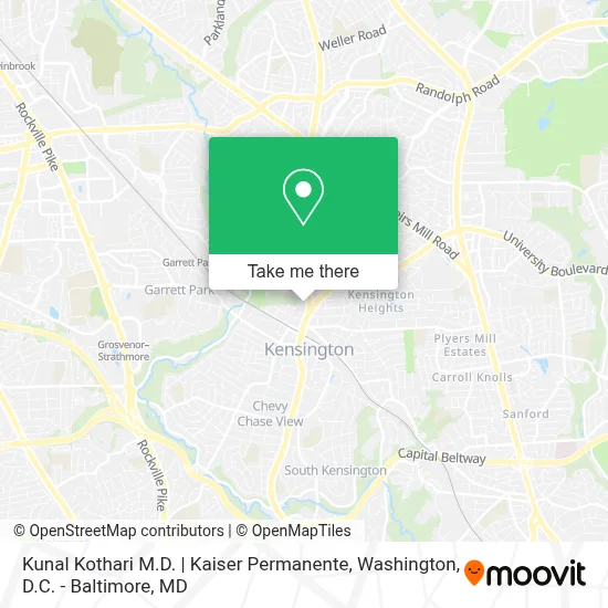 Kunal Kothari M.D. | Kaiser Permanente map