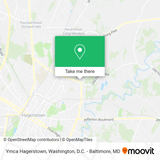 Ymca Hagerstown map
