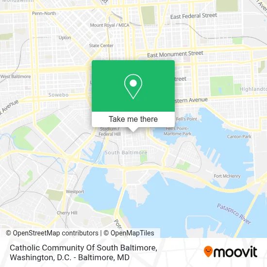 Catholic Community Of South Baltimore map