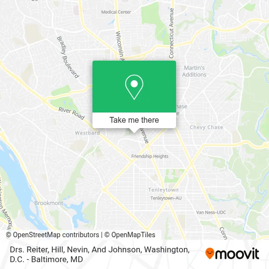 Drs. Reiter, Hill, Nevin, And Johnson map