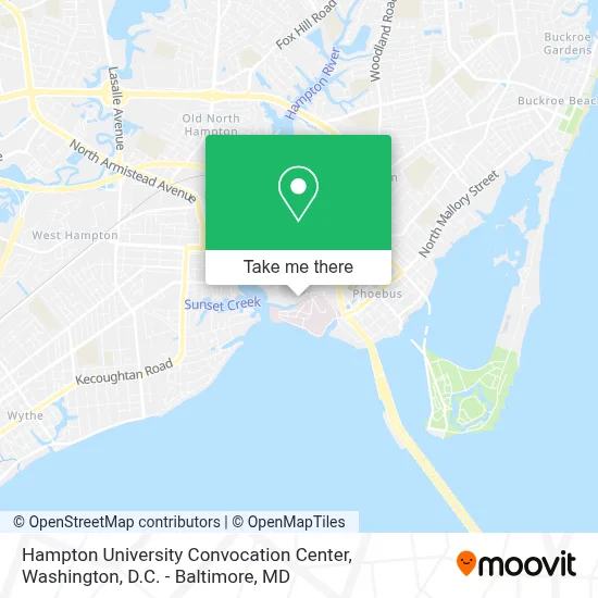 Hampton University Convocation Center map