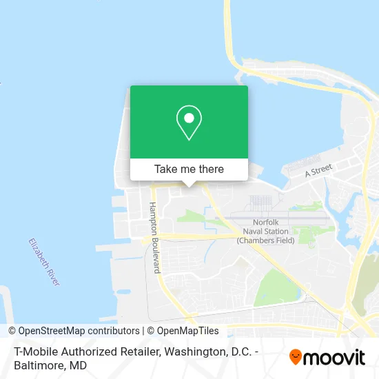 T-Mobile Authorized Retailer map