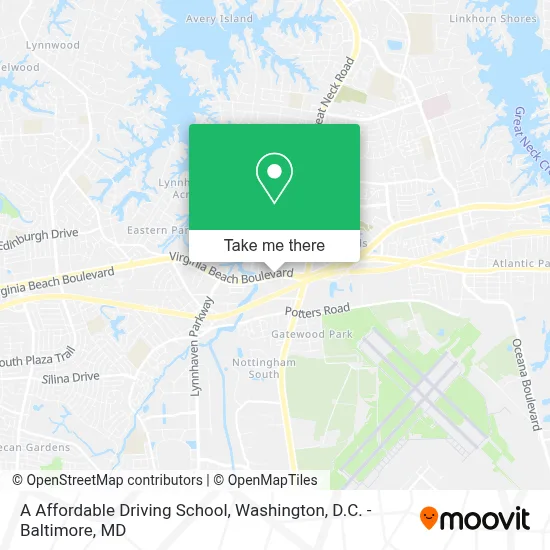 A Affordable Driving School map