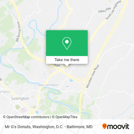 Mr G's Donuts map