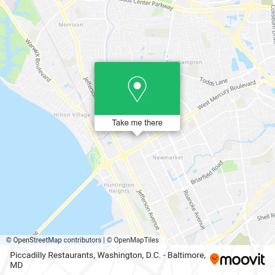 Piccadilly Restaurants map