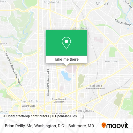 Brian Reilly, Md map