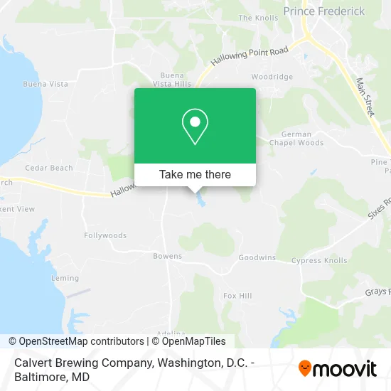 Calvert Brewing Company map