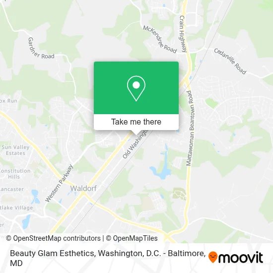 Beauty Glam Esthetics map
