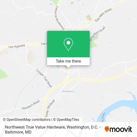 Northwest True Value Hardware map