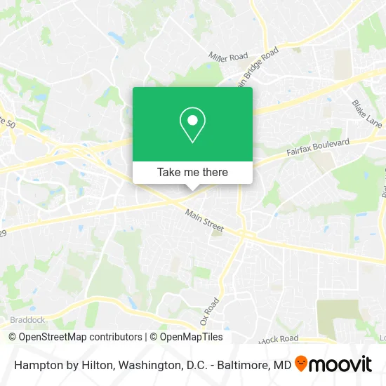 Hampton by Hilton map