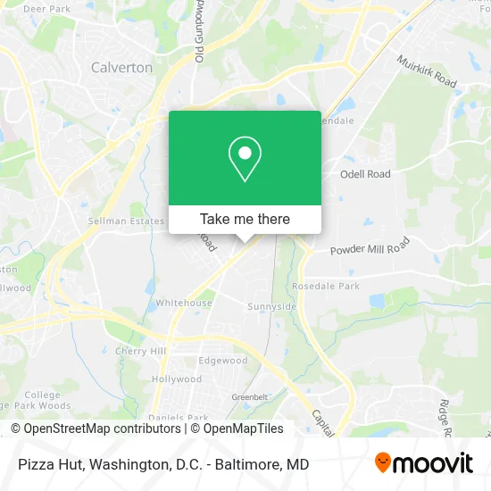 Pizza Hut map