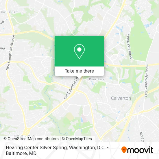 Hearing Center Silver Spring map