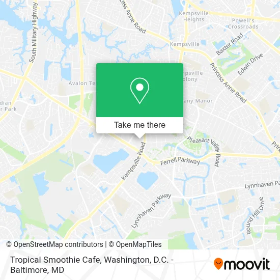 Tropical Smoothie Cafe map